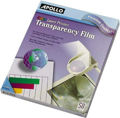 Apollo - Transparency Films & Sleeves Audio Visual Conference Accessory Type: Transparency Sleeves For Use With: Color Laser Printers/Copiers - Americas Tooling