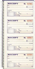 Adams Business Forms - 200 Sheet, 2-3/4 x 4-3/4", Receipt Book - Americas Tooling