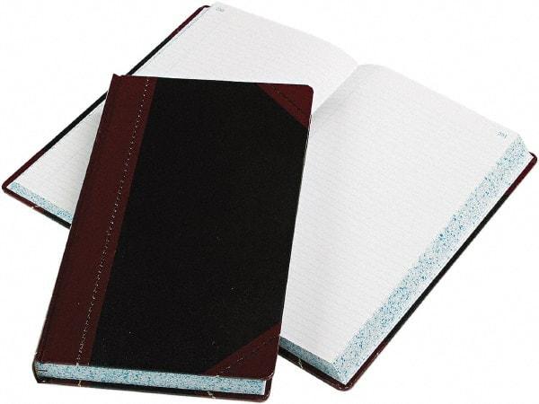 Boorum & Pease - 500 Sheet, 14-1/8 x 8-5/8", Record Rule Record/Account Book - Black & Red - Americas Tooling