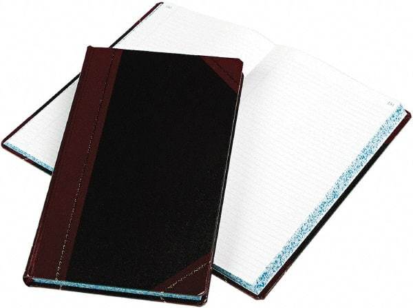 Boorum & Pease - 300 Sheet, 14-1/8 x 8-5/8", Record Rule Record/Account Book - Black & Red - Americas Tooling