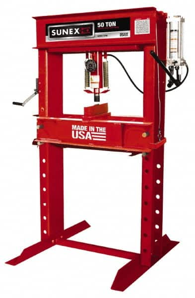 Sunex Tools - 50 Ton Manual Shop Press - 8-1/4 Inch Stroke - Americas Tooling