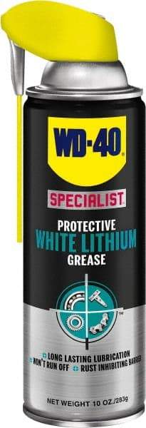 WD-40 Specialist - 10 oz Aerosol Lithium General Purpose Grease - White, Food Grade, 300°F Max Temp, NLGIG 2, - Americas Tooling