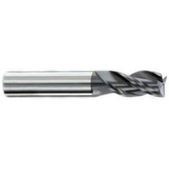 7/32" Dia. - 7/16" LOC - 2-1/2" OAL - .015-.020 Radius 3 FL Carbide S/E HP End Mill-AlTiN - Americas Tooling