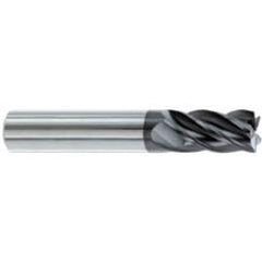 5/8" Dia. - 1-1/4" LOC - 3-1/2" OAL - .030-.035 Radius 5 FL Carbide S/E HP End Mill-AlTiN - Americas Tooling