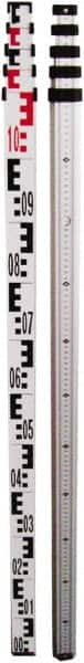 Johnson Level & Tool - Optical Level Aluminum Grade Rod - 5 Sections, 4m Overall Length - Americas Tooling