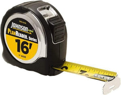 Johnson Level & Tool - 16' x 1" Tape Measure - 1/16" Graduation, Inch Graduation Style - Americas Tooling