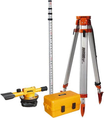 Johnson Level & Tool - 22x Magnification, 4 to 200 Ft. Measuring Range, Builder's Level Optical Level Kit - Accuracy 3/16 Inch at 100 Ft., Kit Includes Tripod, 13 Grade Rod, Hard Shell Carrying Case - Americas Tooling