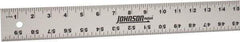 Johnson Level & Tool - 60" Long, 1/8, 1/16" Graduation, Aluminum Rule - English Graduation Style, Gray, Anodized Finish - Americas Tooling