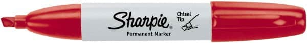 Sharpie - Red Permanent Marker - Chisel Tip, AP Nontoxic Ink - Americas Tooling