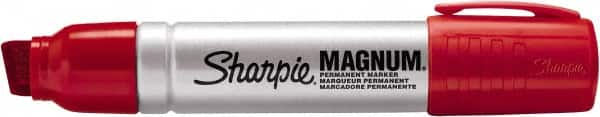 Sharpie - Red Permanent Marker - Chisel Tip, Alcohol Base Ink - Americas Tooling