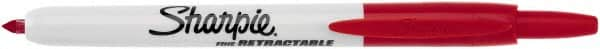 Sharpie - Red Permanent Marker - Retractable Fine Tip, AP Nontoxic Ink - Americas Tooling