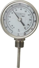 Wika - 2-1/2 Inch Long Stem, 3 Inch Dial Diameter, Stainless Steel, Bottom Connected Bi-Metal Thermometer - -15 to 90°C, 1% Accuracy - Americas Tooling