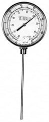 Wika - 6 Inch Long Stem, 5 Inch Dial Diameter, Stainless Steel, Bottom Connected Bi-Metal Thermometer - -5 to 115°C, 1% Accuracy - Americas Tooling