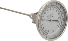 Wika - 9 Inch Long Stem, 5 Inch Dial Diameter, Stainless Steel, Adjustable Angle Bi-Metal Thermometer - -20 to 120°C, 1% Accuracy - Americas Tooling