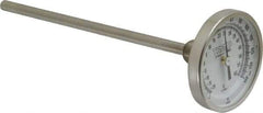 Wika - 6 Inch Long Stem, 2 Inch Dial Diameter, Stainless Steel, Back Connected Bi-Metal Thermometer - -20 to 60°C, 1% Accuracy - Americas Tooling