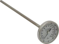 Wika - 9 Inch Long Stem, 2 Inch Dial Diameter, Stainless Steel, Back Connected Bi-Metal Thermometer - 10 to 260°C, 1% Accuracy - Americas Tooling