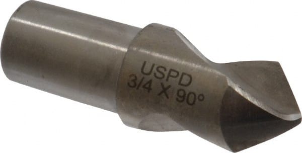 Link Industries - 3/4" Body Diam, 90°, 2-1/4" OAL, High Speed Steel Spotting Drill - Americas Tooling