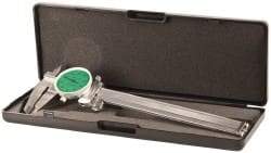 Value Collection - 0" to 6" Range, 0.001" Graduation, 0.1" per Revolution, Dial Caliper - Green Face, 1.57" Jaw Length - Americas Tooling