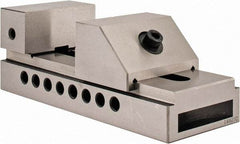 Interstate - 2-7/8" Jaw Width, 4" Jaw Opening Capacity, 1-3/8" Jaw Height, Toolmaker's Vise - Flat Jaw, 0.005mm Parallelism, 0.0051mm Squareness, 7-1/2" OAL x 2.938" OAW x 2-5/8" OAH - Americas Tooling