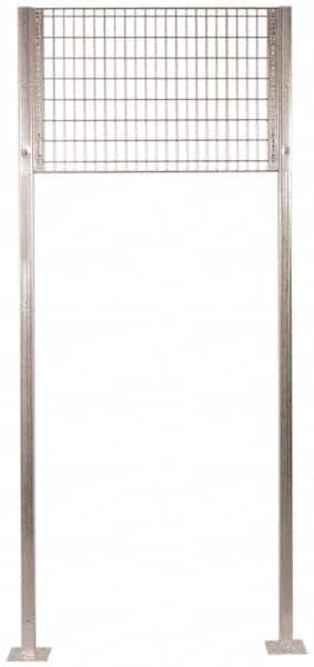 Folding Guard - 10 Ft. Tall Transome Kit - For Galvanized Welded Wire Partitions, for Temporary Structures - Americas Tooling