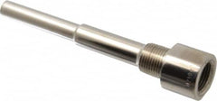 Alloy Engineering - 6 Inch Overall Length, 1/2 Inch Thread, 316 Stainless Steel Standard Thermowell - 4-1/2 Inch Insertion Length - Americas Tooling