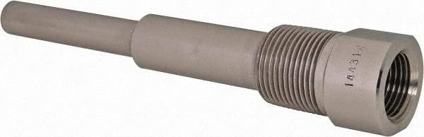 Alloy Engineering - 6 Inch Overall Length, 3/4 Inch Thread, 304 Stainless Steel Standard Thermowell - 4-1/2 Inch Insertion Length - Americas Tooling