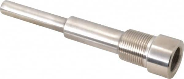 Alloy Engineering - 6 Inch Overall Length, 3/4 Inch Thread, 316 Stainless Steel Standard Thermowell - 4-1/2 Inch Insertion Length - Americas Tooling