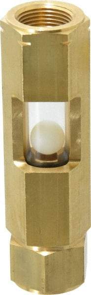 LDI Industries - 3/4" Thread, 4-3/4" OAL, Inline Sight Glass & Flow Sight - 345 Max psi, 3/4-14 Thread - Americas Tooling