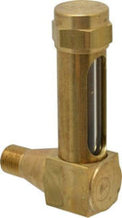 LDI Industries - 1-3/8 Inch Long Sight, 1/8 Inch Thread Size, Buna-N Seal Short Elbow, Vented Oil-Level Indicators and Gauge - 2-3/8 Inch Length to Center of Base - Americas Tooling