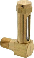 LDI Industries - 1-3/8 Inch Long Sight, 1/4 Inch Thread Size, Buna-N Seal Short Elbow, Vented Oil-Level Indicators and Gauge - 2-3/8 Inch Length to Center of Base - Americas Tooling