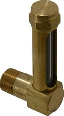 LDI Industries - 1-7/8 Inch Long Sight, 3/8 Inch Thread Size, Buna-N Seal Short Elbow, Vented Oil-Level Indicators and Gauge - 2-7/8 Inch Length to Center of Base - Americas Tooling