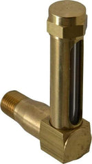 LDI Industries - 1-7/8 Inch Long Sight, 1/4 Inch Thread Size, Buna-N Seal Long Elbow, Vented Oil-Level Indicators and Gauge - 2-7/8 Inch Length to Center of Base - Americas Tooling