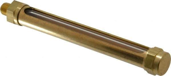 LDI Industries - 4-1/4 Inch Long Sight, 1/8 Inch Thread Size, Buna-N Seal Straight to Male Thread, Vented Oil-Level Indicators and Gauge - 5-13/16 Inch Length - Americas Tooling