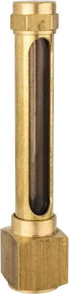 LDI Industries - 2-3/4 Inch Long Sight, 1/4 Inch Thread Size, Buna-N Seal Elbow to Female Thread, Vented Oil-Level Indicators and Gauge - 4-1/4 Inch Length to Center of Base - Americas Tooling