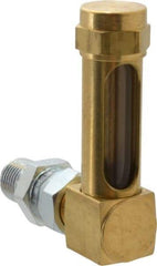 LDI Industries - 1-3/8 Inch Long Sight, 1/4 Inch Thread Size, Buna-N Seal Union Coupling, Vented Oil-Level Indicators and Gauge - 2-3/8 Inch Length to Center of Base - Americas Tooling