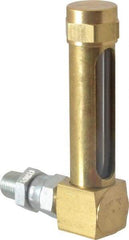 LDI Industries - 1-7/8 Inch Long Sight, 1/8 Inch Thread Size, Buna-N Seal Union Coupling, Vented Oil-Level Indicators and Gauge - 2-7/8 Inch Length to Center of Base - Americas Tooling