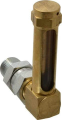 LDI Industries - 1-7/8 Inch Long Sight, 3/8 Inch Thread Size, Buna-N Seal Union Coupling, Vented Oil-Level Indicators and Gauge - 2-7/8 Inch Length to Center of Base - Americas Tooling