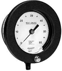 Ashcroft - 8-1/2" Dial, 1/4 Thread, 0-5,000 Scale Range, Pressure Gauge - Lower Connection Mount, Accurate to 0.25% of Scale - Americas Tooling