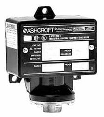 Ashcroft - 9 to 60 psi Adjustable Range, 20 Max psi, Watertight Single Setpoint - 1/4 Thread - Americas Tooling