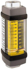 Hedland - 1-1/4" SAE Port Oil & Petroleum-Based Liquid Flowmeter - 3000 Max psi, 5 to 50 GPM, Anodized Aluminum - Americas Tooling