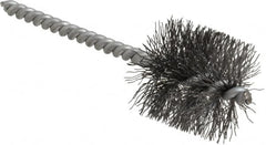 Schaefer Brush - 1 Inch Inside Diameter, 1-3/16 Inch Actual Brush Diameter, Carbon Steel, Power Fitting and Cleaning Brush - 3/16 Shank Diameter, 3-5/8 Inch Long, Twisted Wire Stem, 1-1/8 Inch Refrigeration Outside Diameter - Americas Tooling