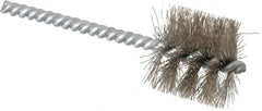 Schaefer Brush - 1 Inch Inside Diameter, 1-3/16 Inch Actual Brush Diameter, Stainless Steel, Power Fitting and Cleaning Brush - 3/16 Shank Diameter, 3-5/8 Inch Long, Twisted Wire Stem, 1-1/8 Inch Refrigeration Outside Diameter - Americas Tooling