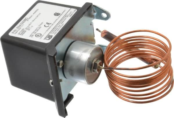 Made in USA - 150 to 650°F, General Service Temp Switch - 25 Resolution, 3/8 x 3-5/8 Bulb - Americas Tooling