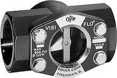 OPW Engineered Systems - 1-1/2 Inch, Carbon Steel, Visi-Flo Sight Flow Indicator - 200 Max psi, 5-1/4 Inch Overall Length - Americas Tooling