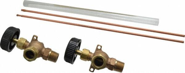 Conbraco - 400 psi Working Pressure, 200 Max psi, Bronze Liquid Level Gage Glass - 400°F Max Operating Temp, 1/2 Inch Thread, EPDM Seal - Americas Tooling