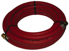 Alliance Hose & Rubber - 1" ID x 25/64" OD 25' Long Multipurpose Air Hose - MNPT x FNPT(Swivel) Ends, 300 Working psi, -40 to 190°F, 1" Fitting, Red - Americas Tooling