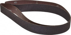 Norton - 1-1/2" Wide x 60" OAL, 40 Grit, Aluminum Oxide Abrasive Belt - Aluminum Oxide, Coarse, Coated, X Weighted Cloth Backing, Series R228 - Americas Tooling