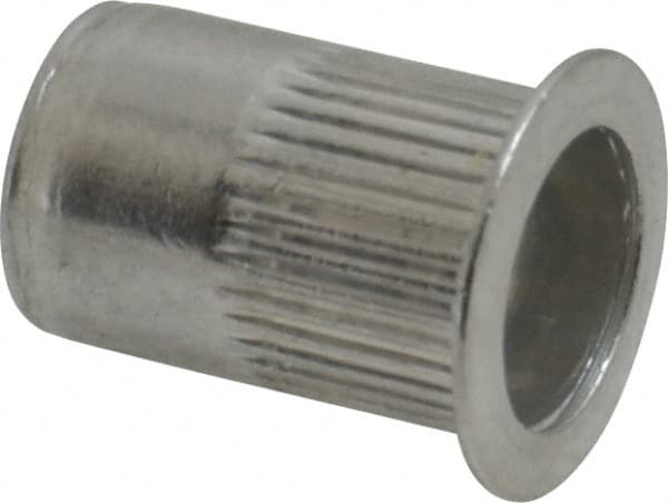 RivetKing - 0.02 to 0.13" Grip, Aluminum Standard Rivet Nut - Uncoated, Countersunk Head - Americas Tooling