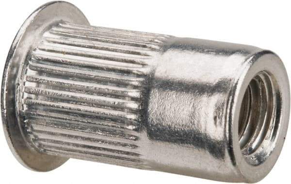 RivetKing - 0.13 to 0.225" Grip, Aluminum Standard Rivet Nut - Uncoated, Countersunk Head - Americas Tooling