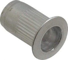 RivetKing - #10-24, 0.02 to 0.13" Grip, 19/64" Drill, Aluminum Standard Rivet Nut - Uncoated, Countersunk Head - Americas Tooling